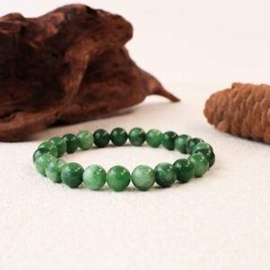 Elegant Jade Green Beaded Bracelet​